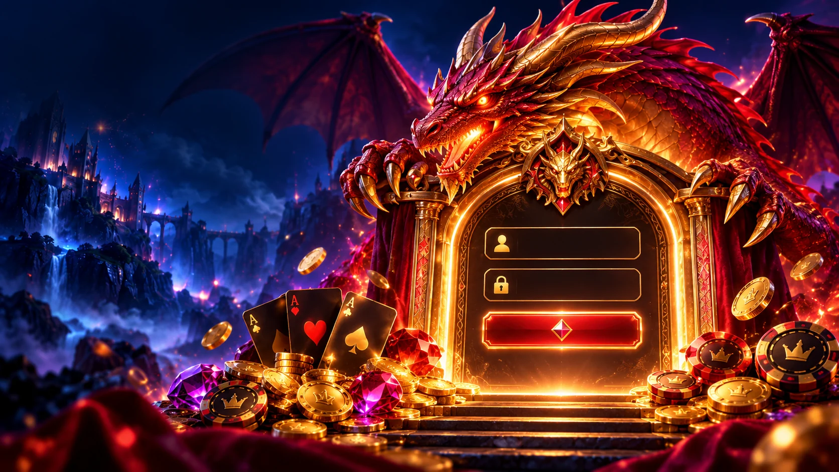 Dragonia — login illustration